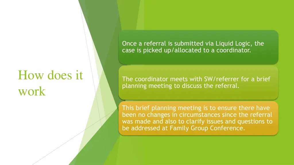 once a referral is submitted via liquid logic