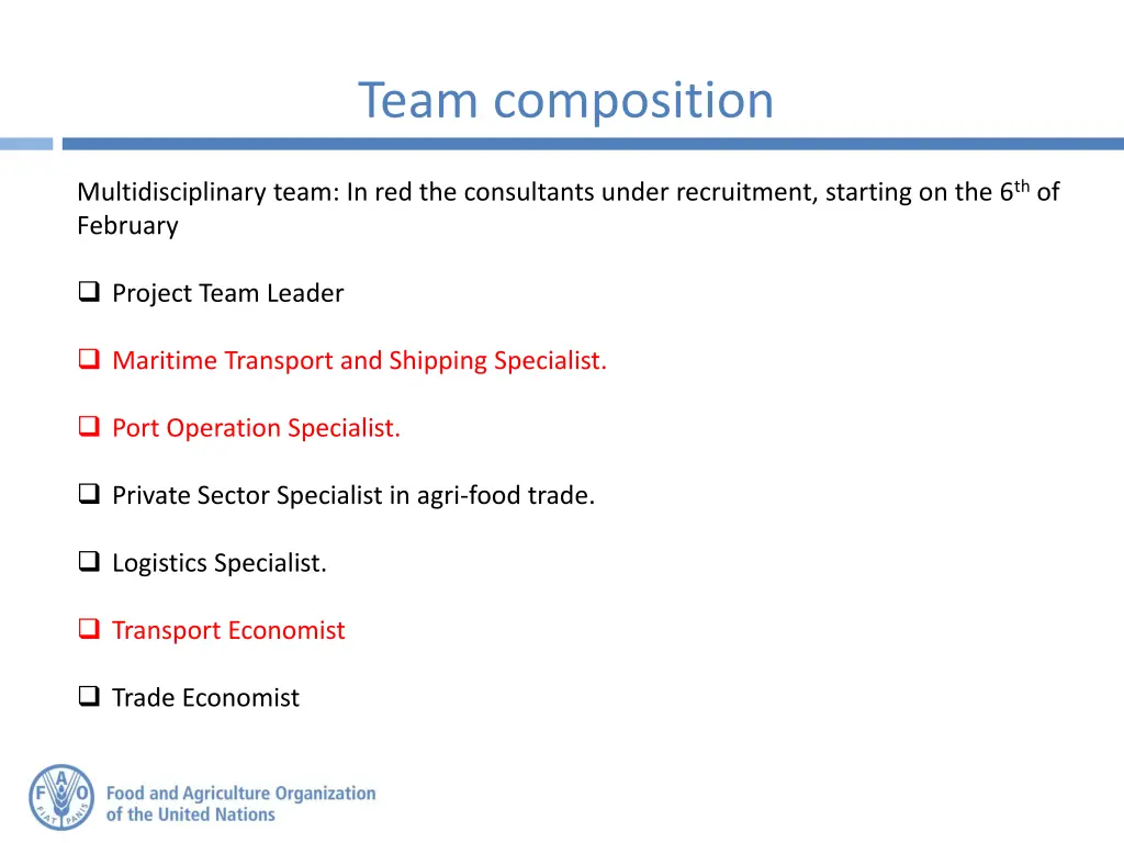 team composition