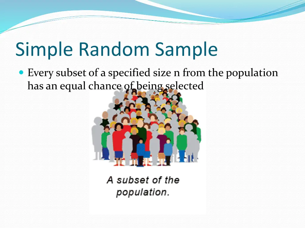 simple random sample