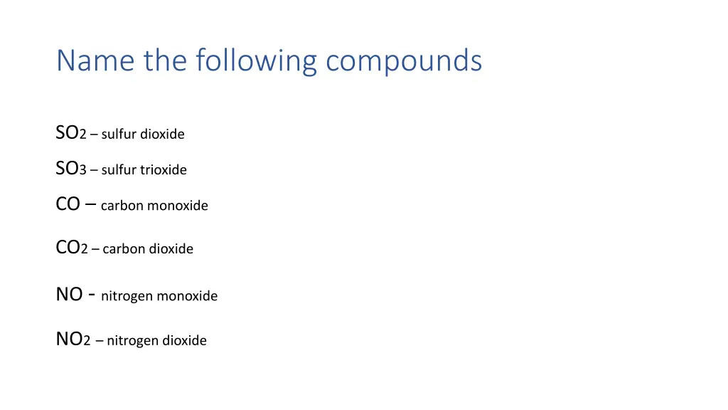 name the following compounds 3