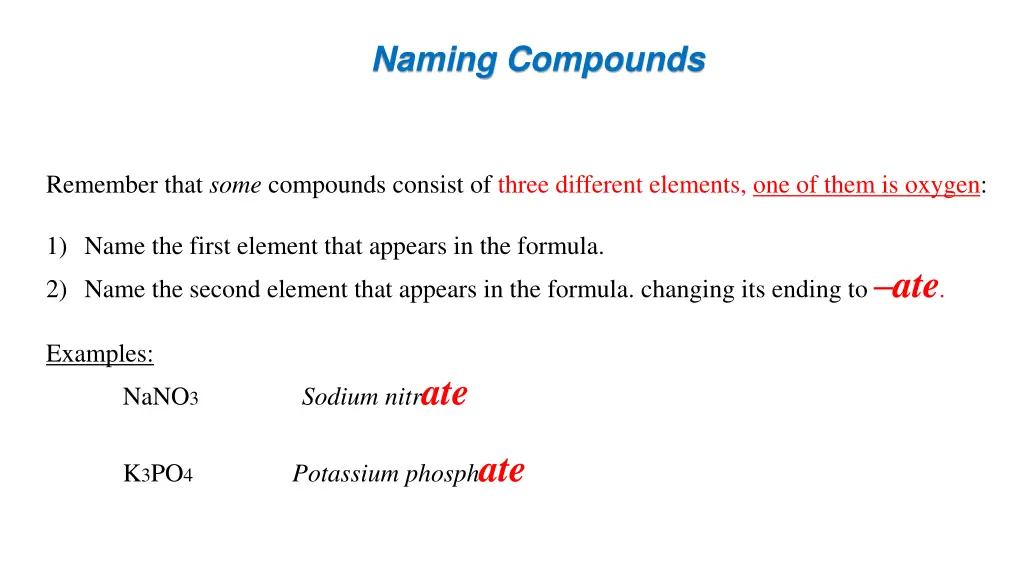 naming compounds 1