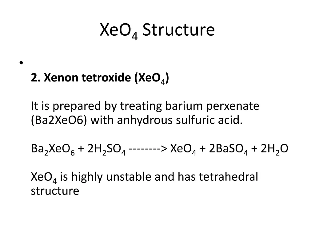 xeo 4 structure