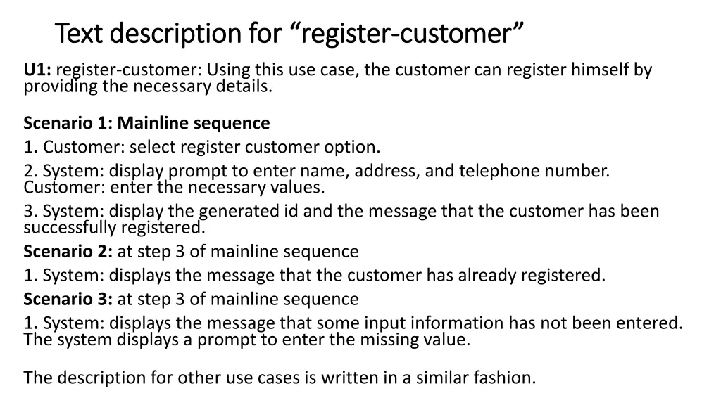 text description for register text description