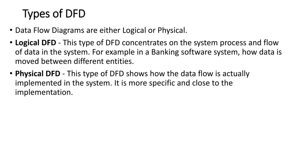 types of dfd types of dfd