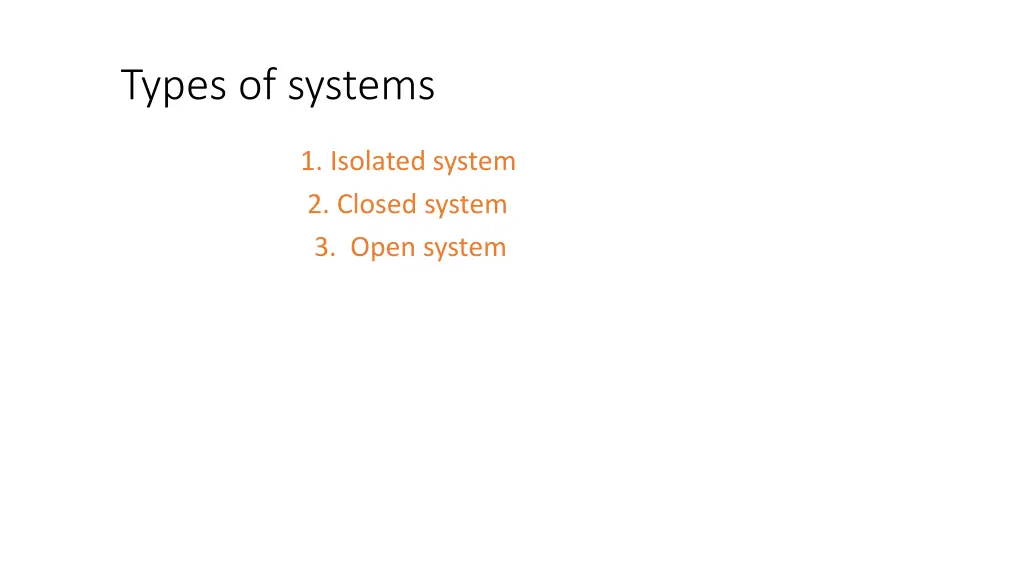 types of systems