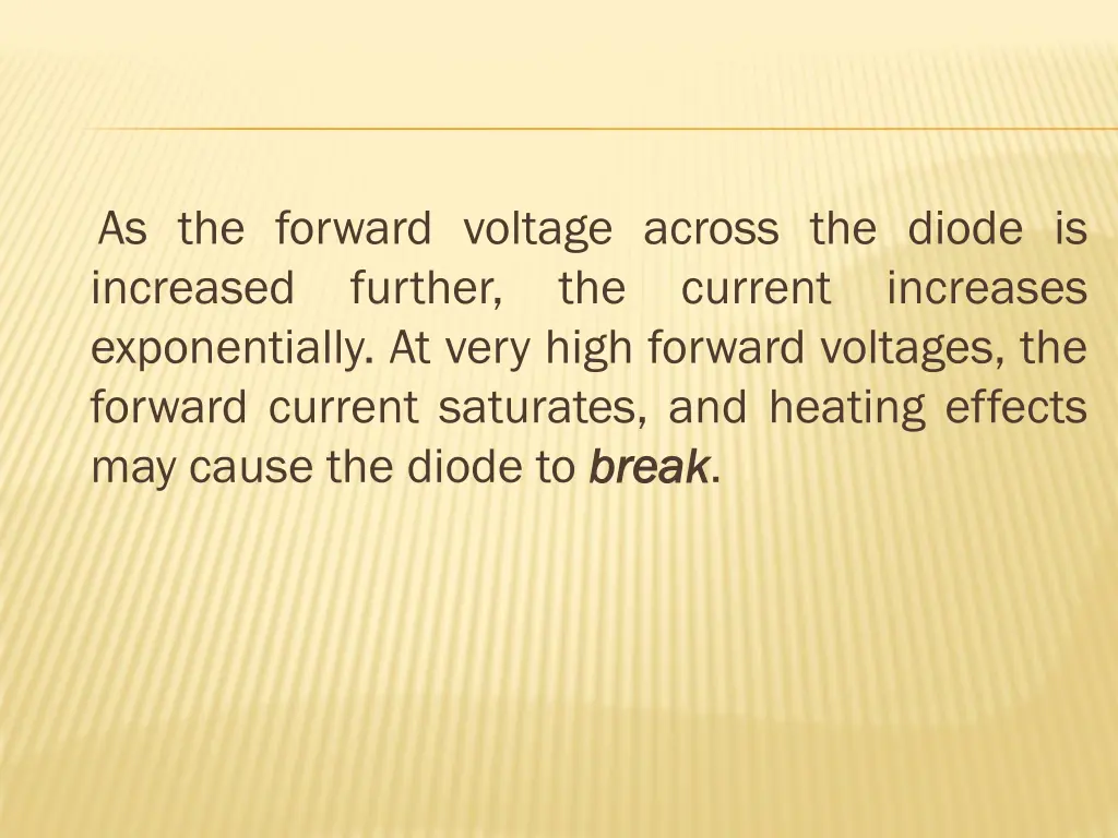 as the forward voltage across the diode