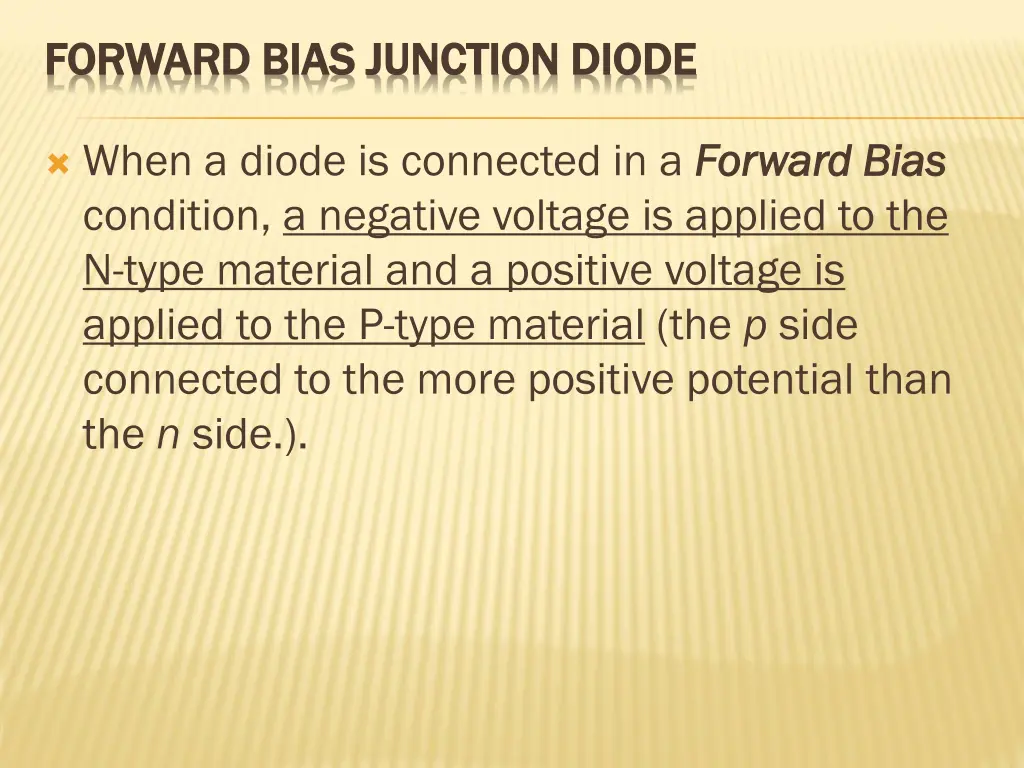 forward bias junction diode forward bias junction