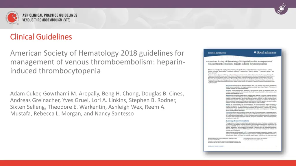 clinical guidelines clinical guidelines