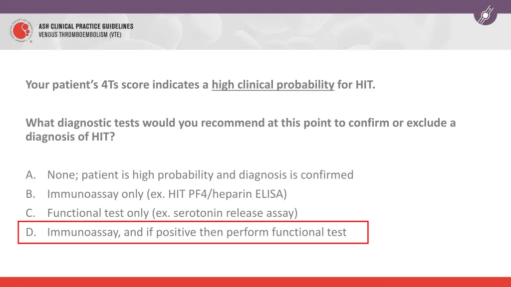 your patient s 4ts score indicates a high