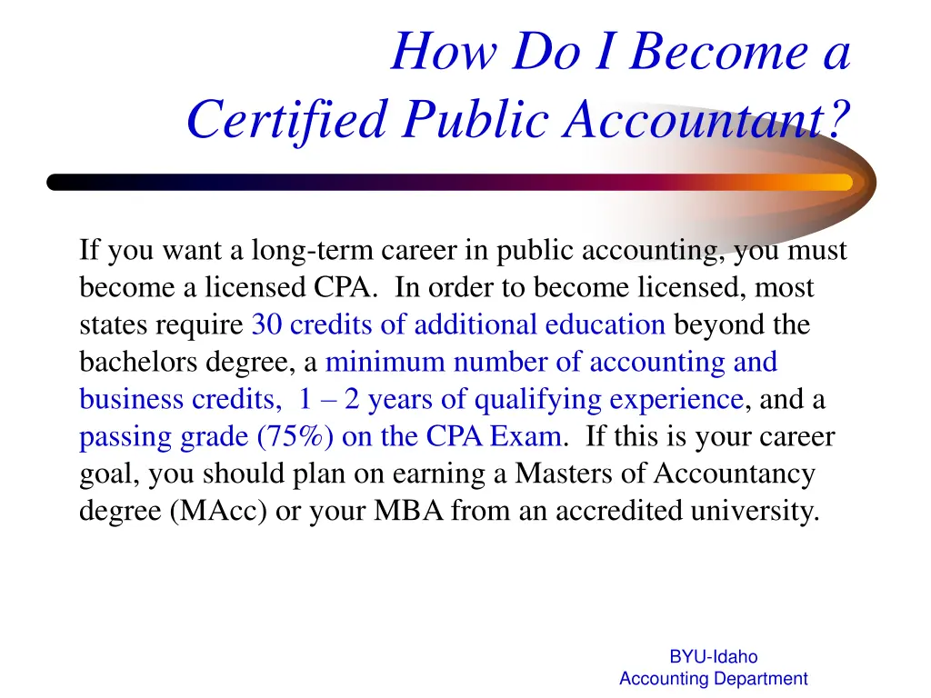 how do i become a certified public accountant