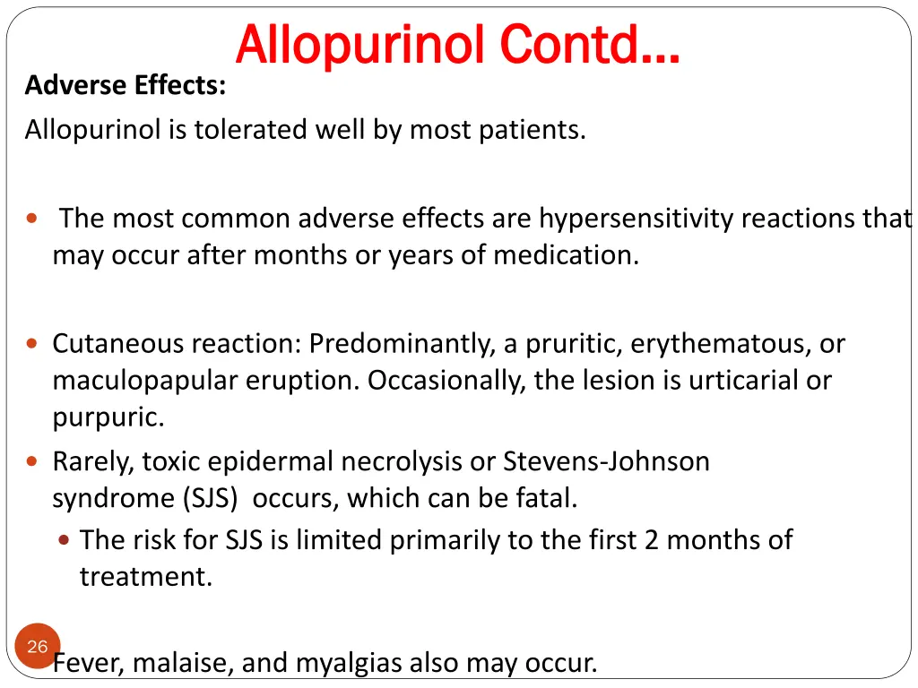 allopurinol allopurinol contd 1