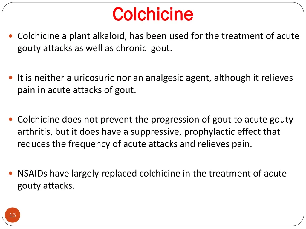 colchicine colchicine