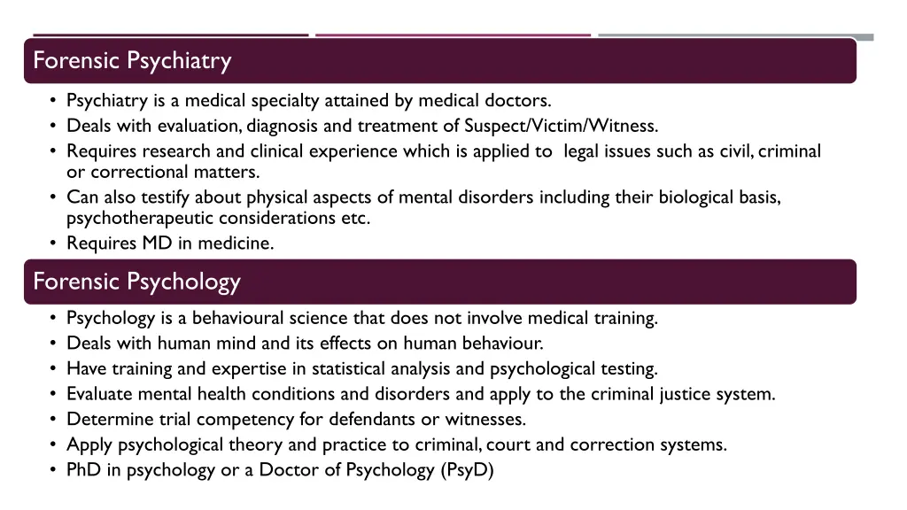 forensic psychiatry