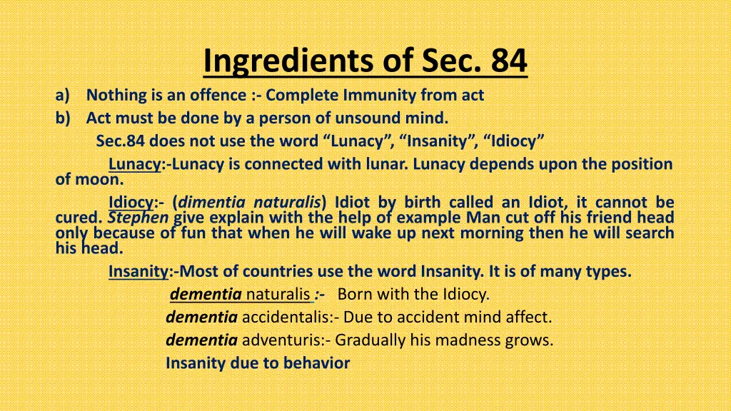 ingredients of sec 84 a nothing is an offence