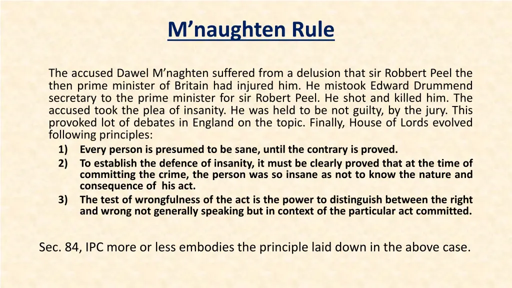 m naughten rule