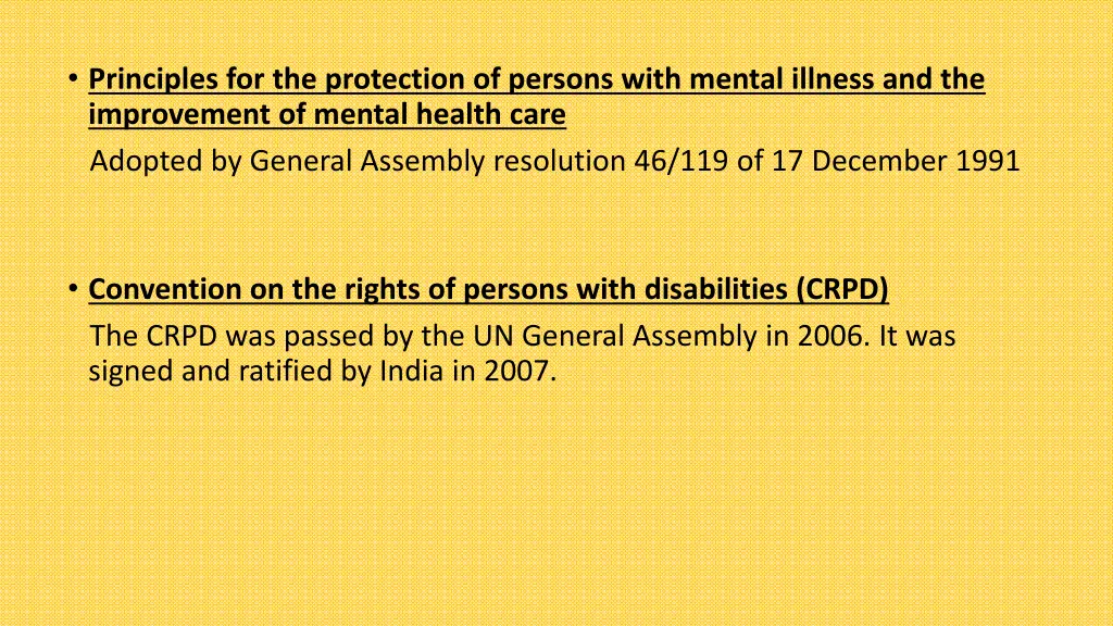 principles for the protection of persons with