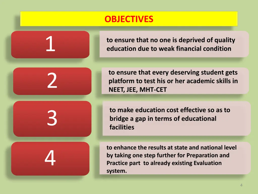 objectives