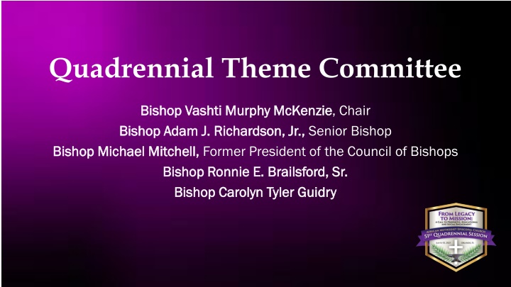 quadrennial theme committee