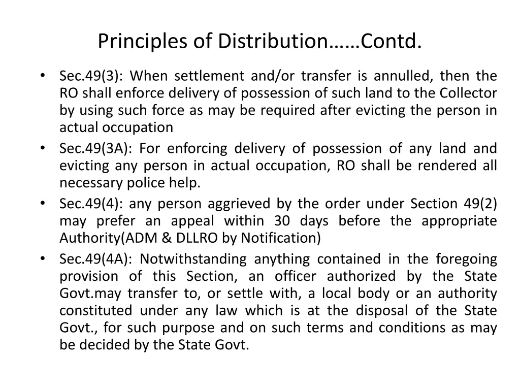 principles of distribution contd 1