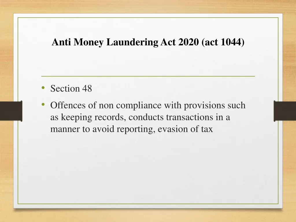 anti money laundering act 2020 act 1044