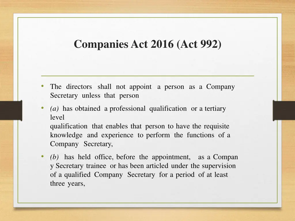 companies act 2016 act 992