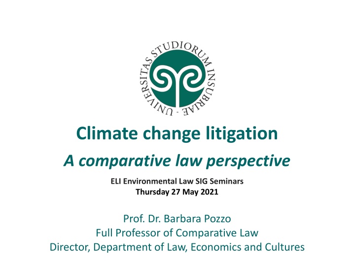 climate change litigation a comparative