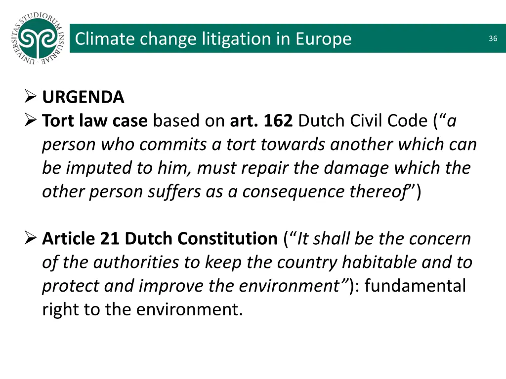 climate change litigation in europe 2