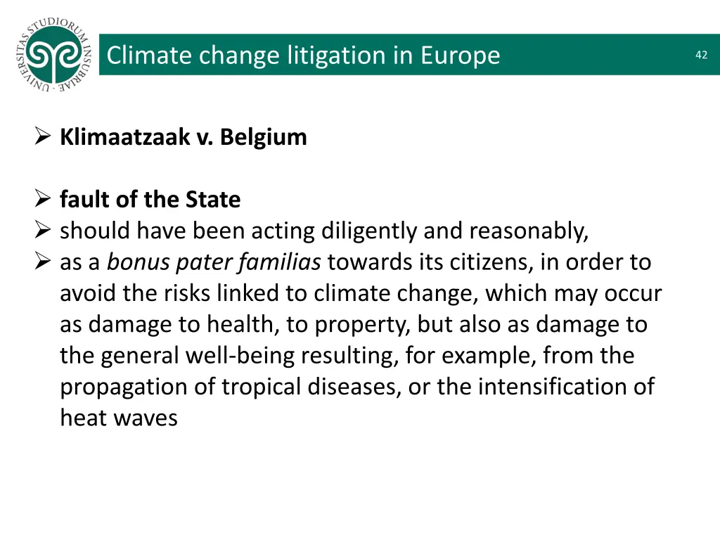 climate change litigation in europe 8