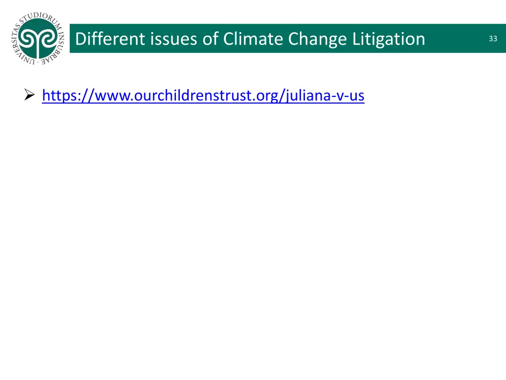 different issues of climate change litigation 26