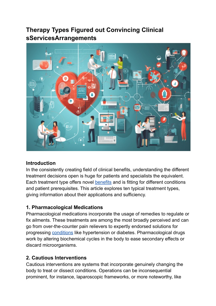 therapy types figured out convincing clinical