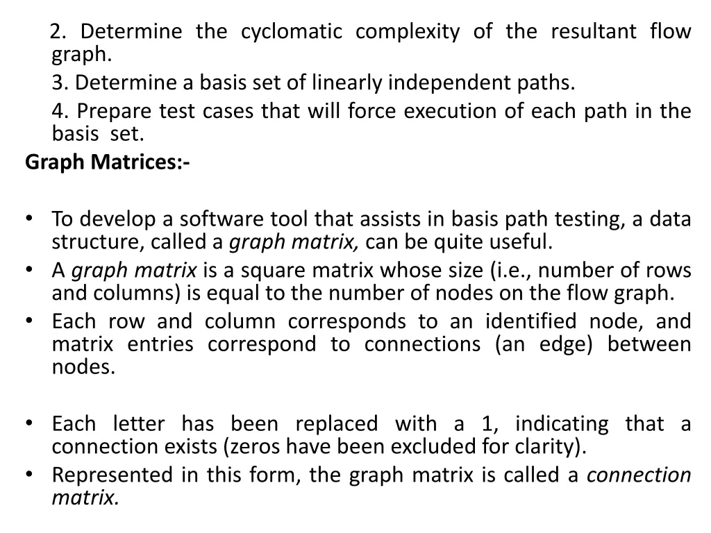 2 determine the cyclomatic complexity