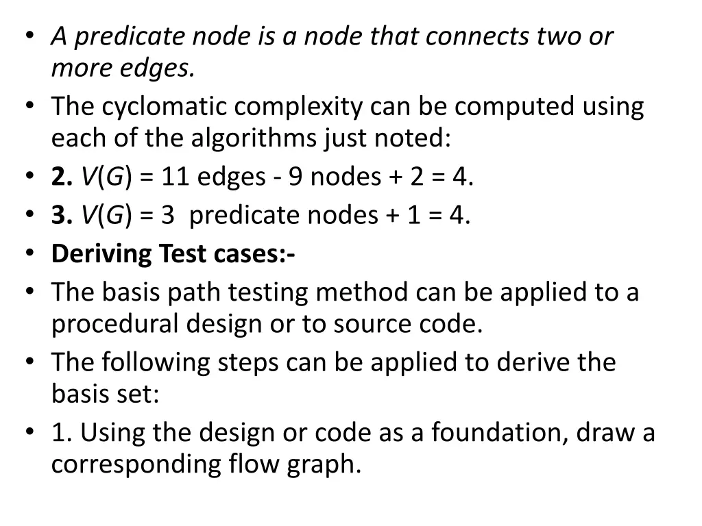 a predicate node is a node that connects