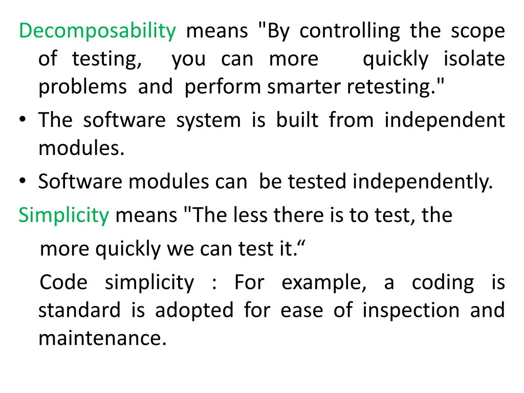 decomposability means by controlling the scope