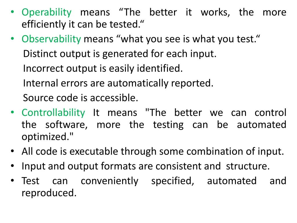 operability means the better it works the more