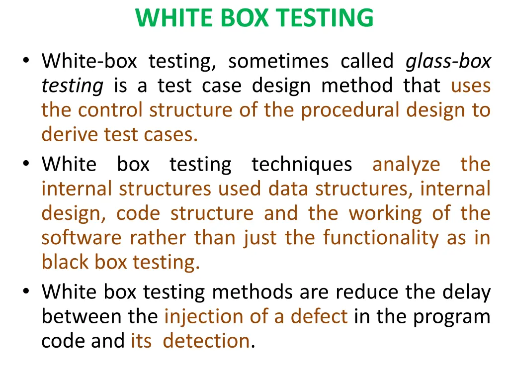 white box testing