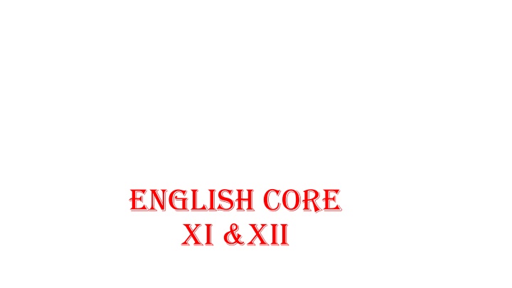 english core xi xii