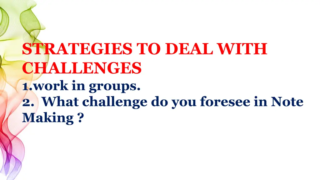 strategies to deal with challenges 1 work