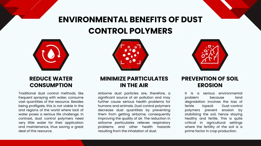 environmental benefits of dust control polymers