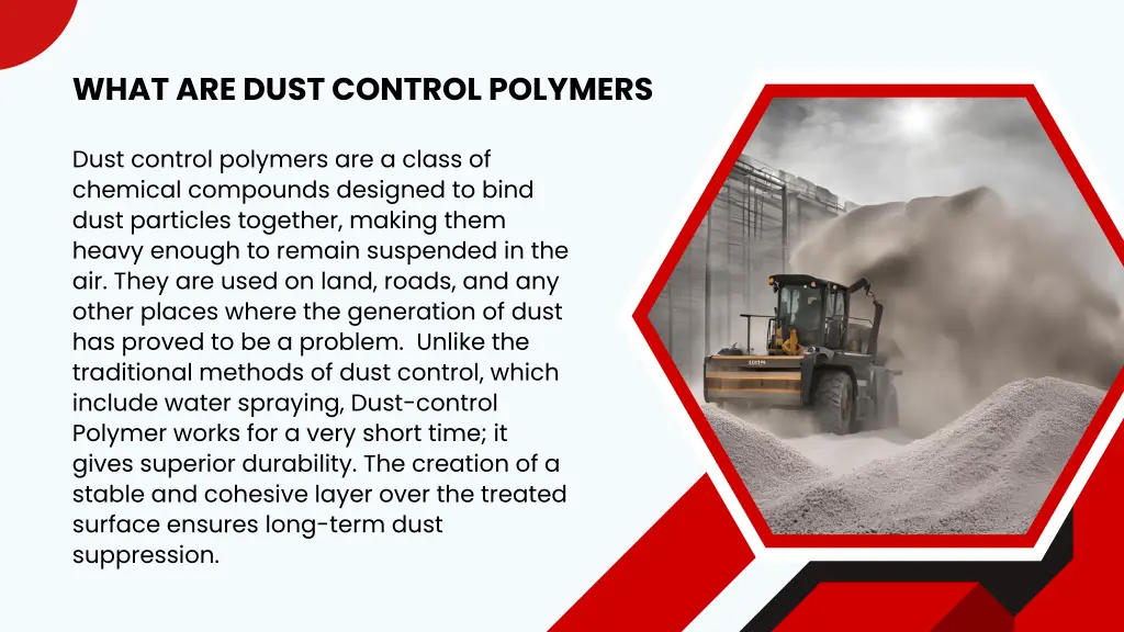 what are dust control polymers