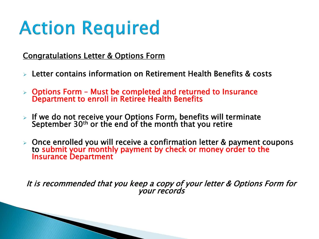 congratulations letter options form