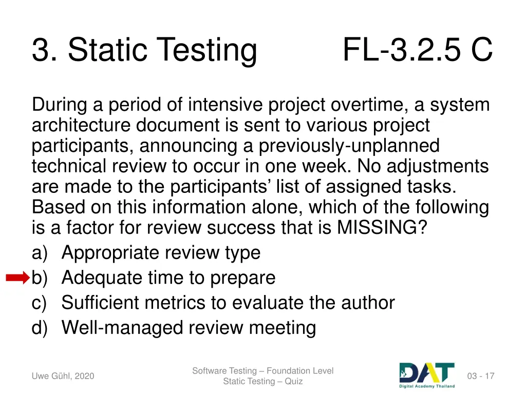 3 static testing 10