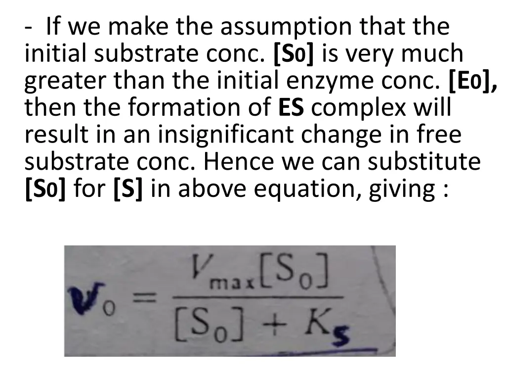 if we make the assumption that the initial