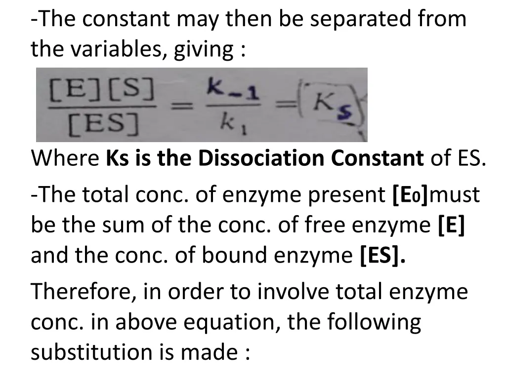 the constant may then be separated from