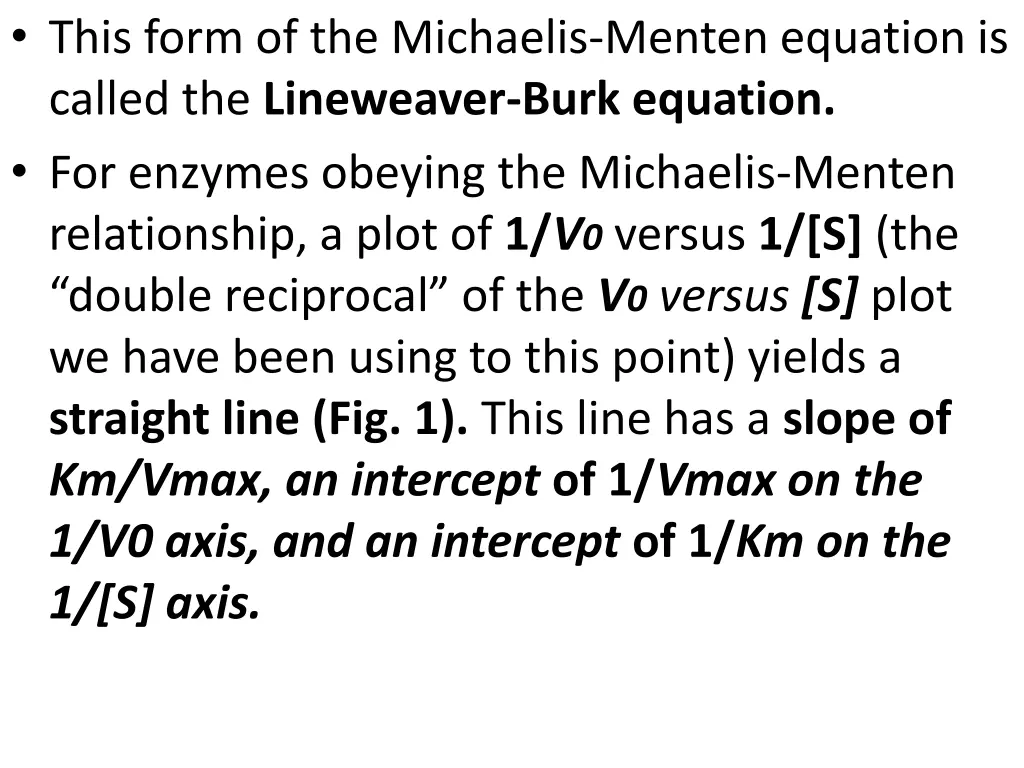 this form of the michaelis menten equation