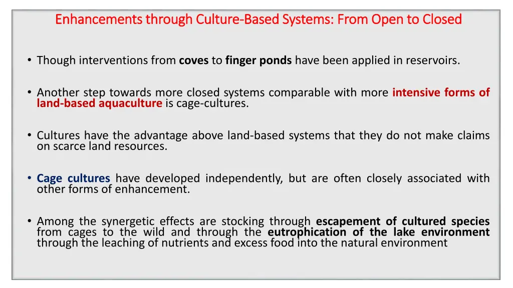 enhancements through culture enhancements through