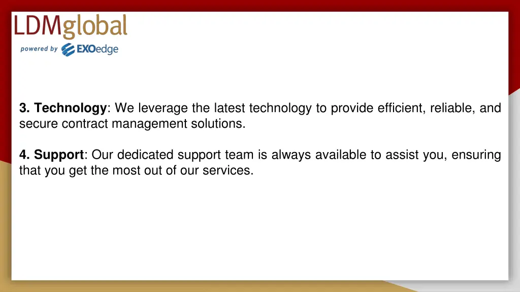 3 technology we leverage the latest technology