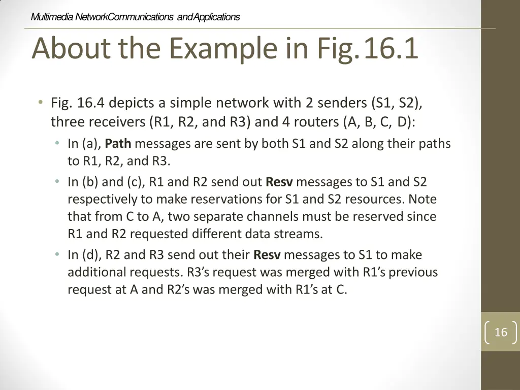 multimedia network communications and applications 14