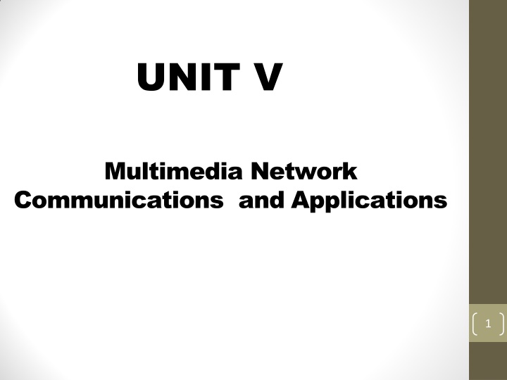 unit v