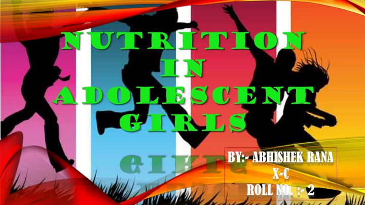 nutrition in adolescent girls