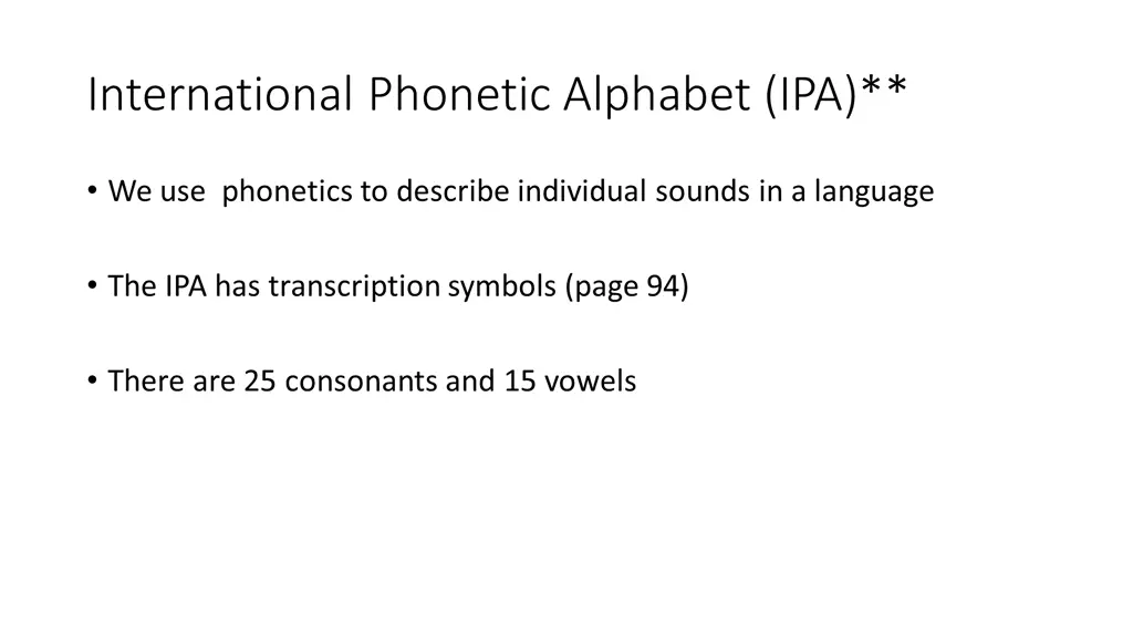 international phonetic alphabet ipa